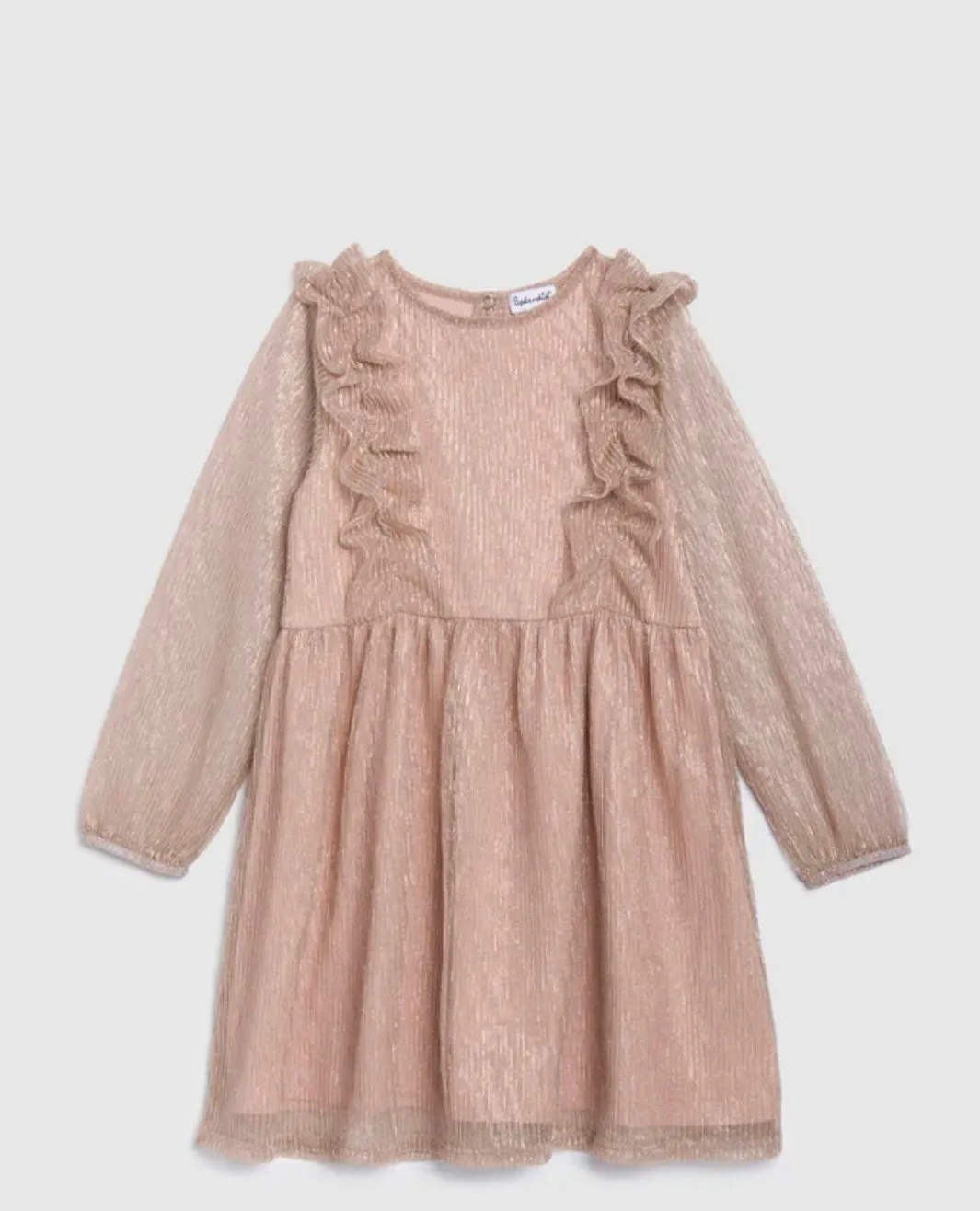 Shimmer Dress- Champagne Rose
