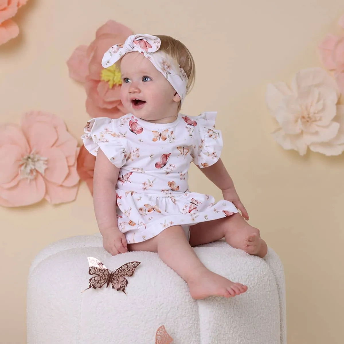 Snuggle Hunny Dress - Butterfly Organic