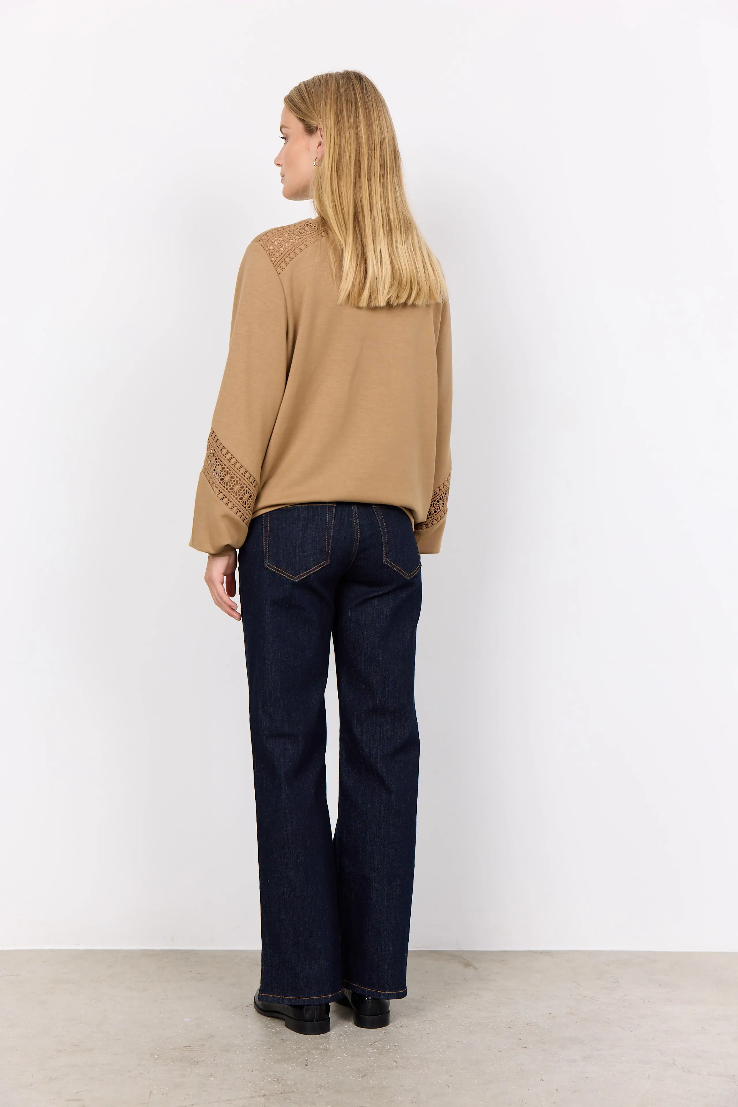 Soya Concept Desert Brown Ladies Knitted Top