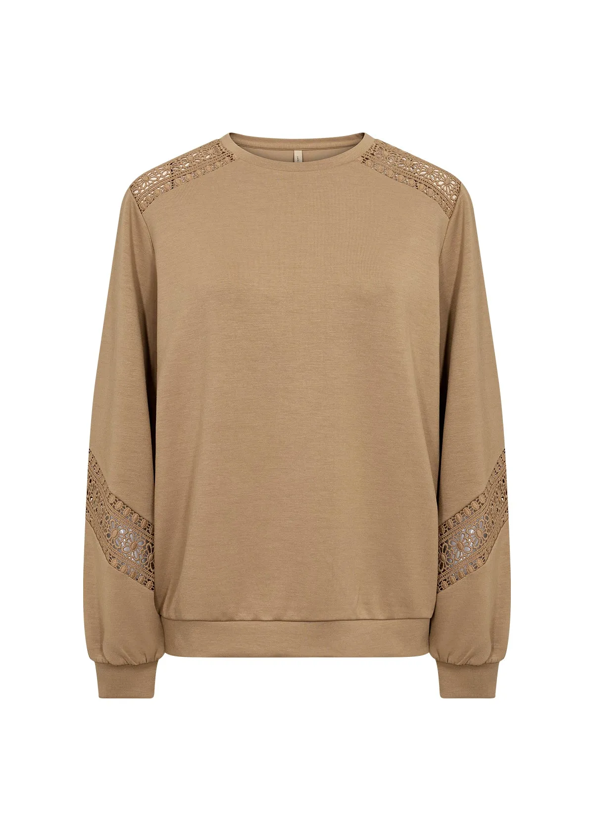 Soya Concept Desert Brown Ladies Knitted Top