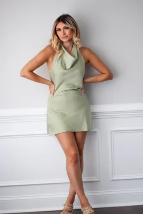 Sweet Moments Halter Mini Dress