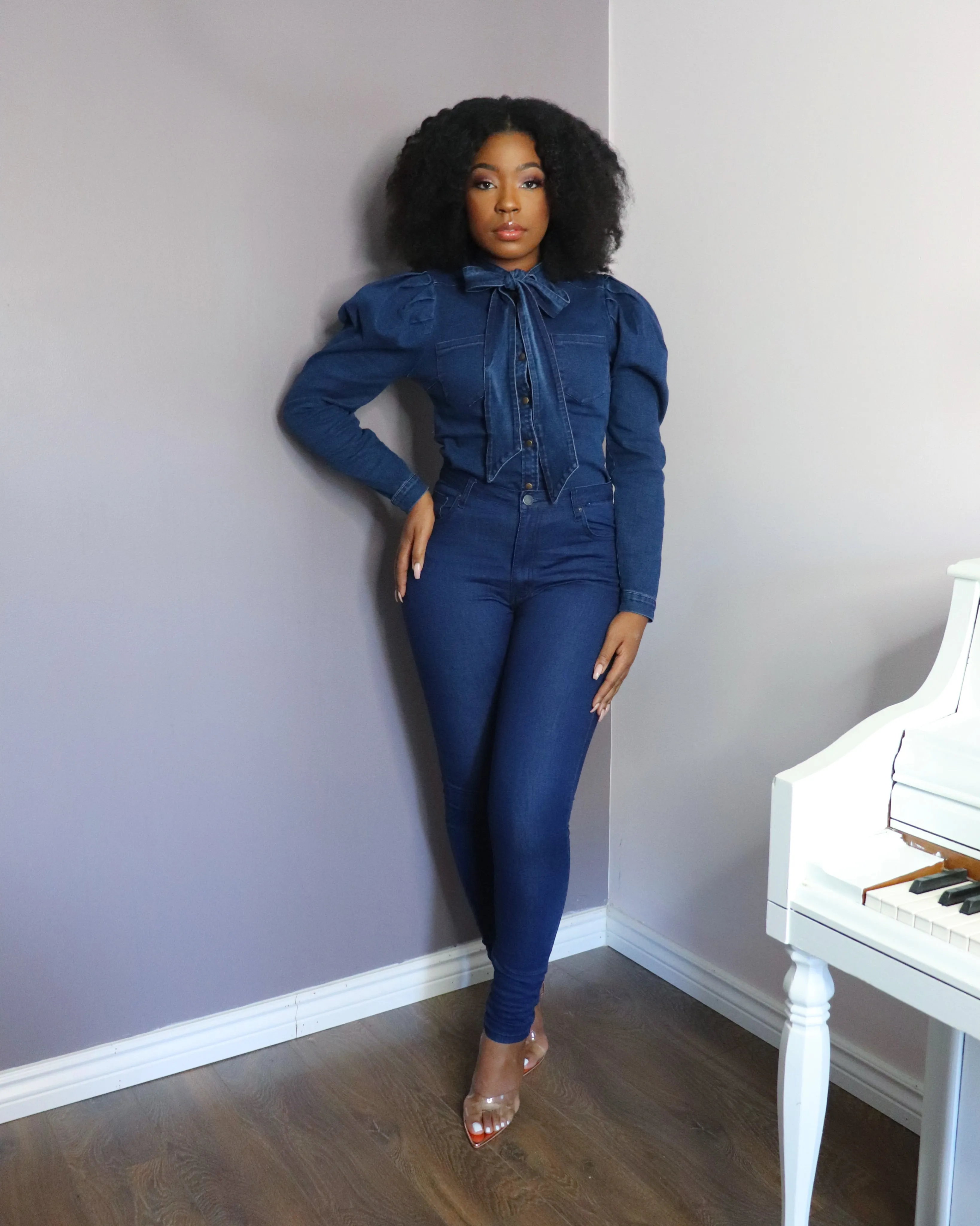 The Perfect High Waist Skinny Jeans in Dark Wash