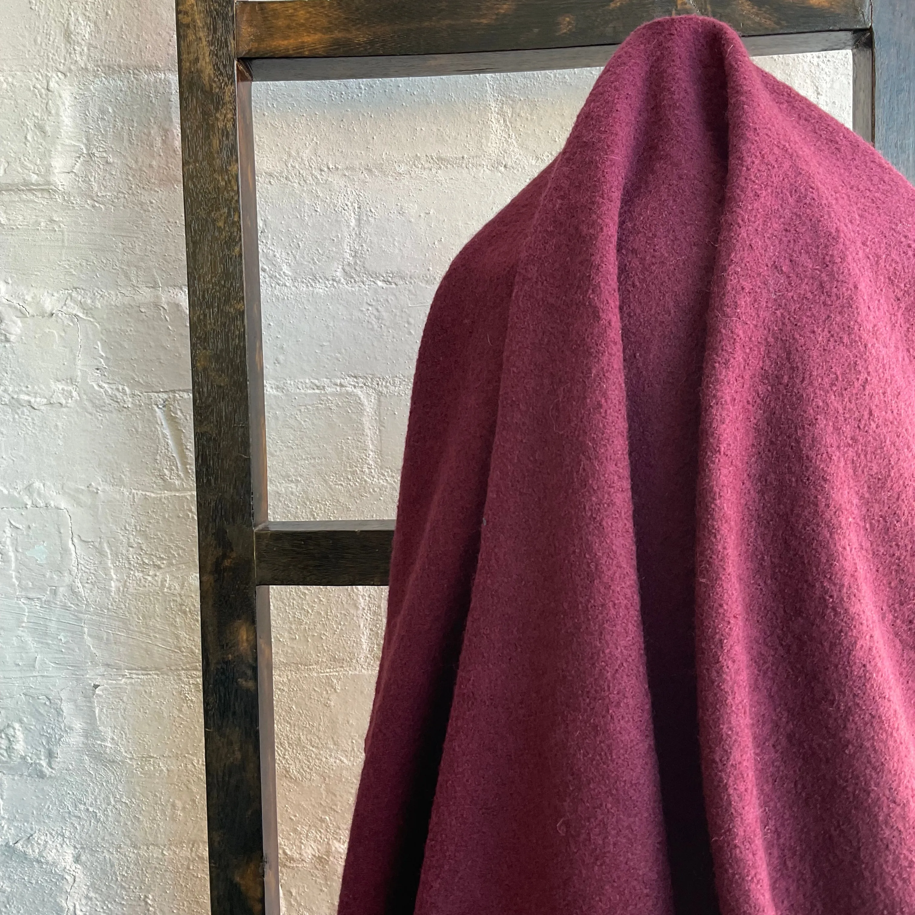Thredbo Boiled Wool - Deep Raspberry