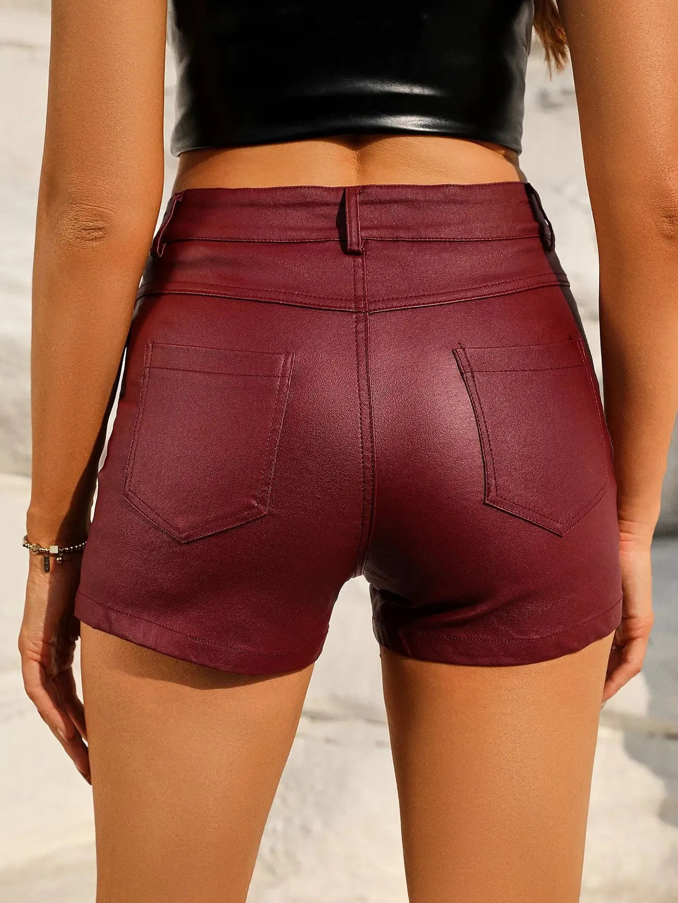 Tight Slimming High Waist Fashion Temperament Wild Women's Shorts