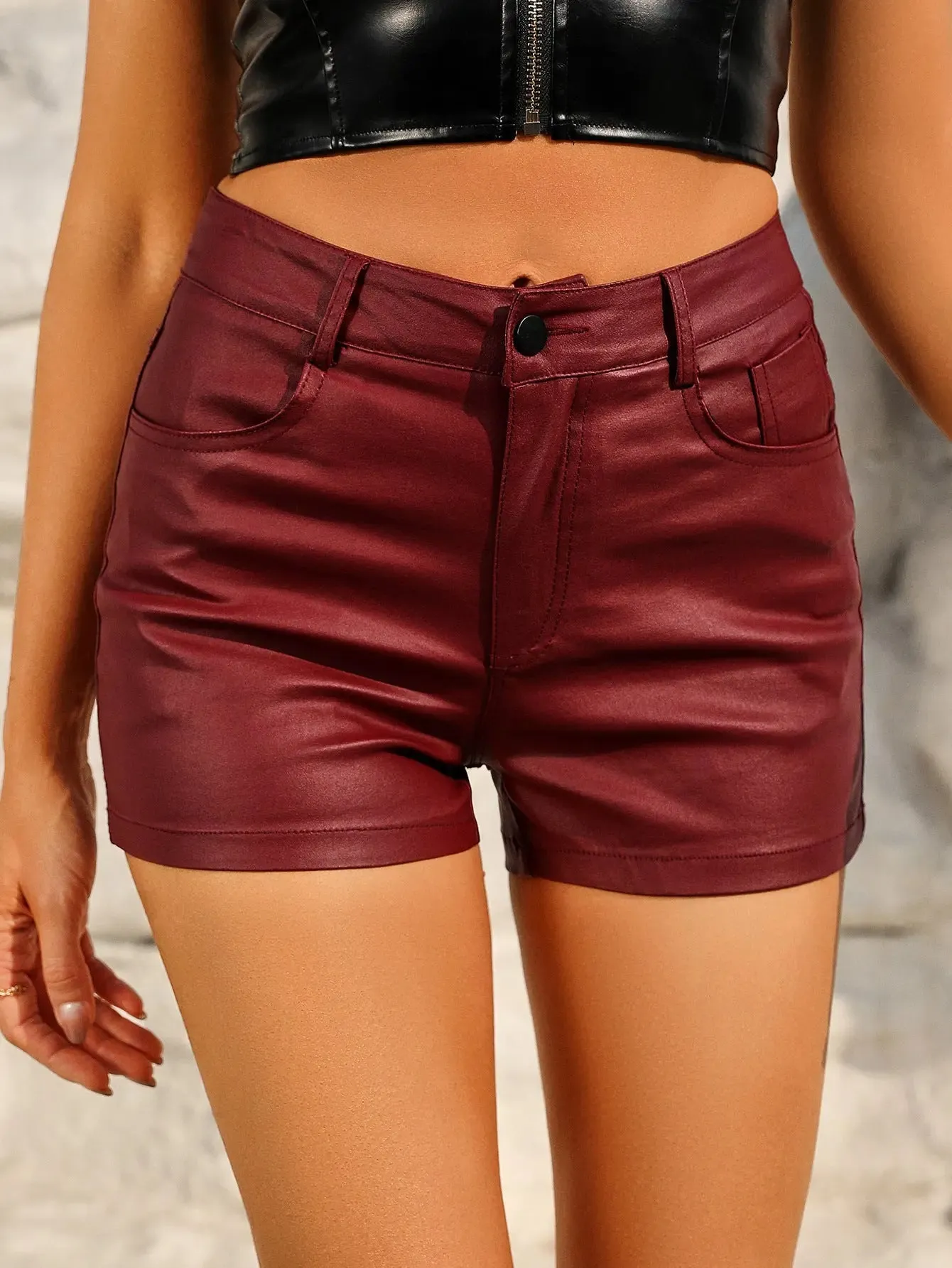 Tight Slimming High Waist Fashion Temperament Wild Women's Shorts