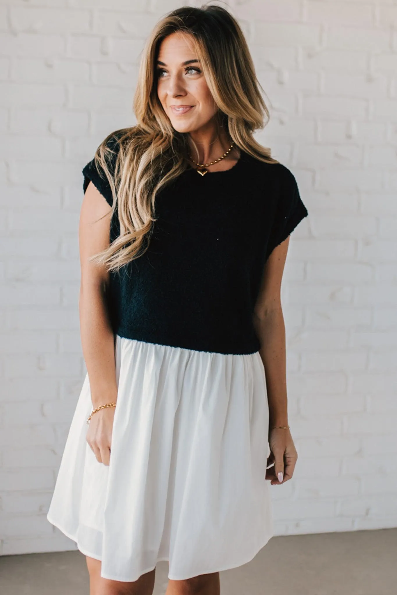 Two Tone Babydoll Dress
