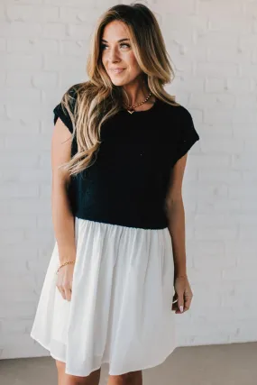 Two Tone Babydoll Dress