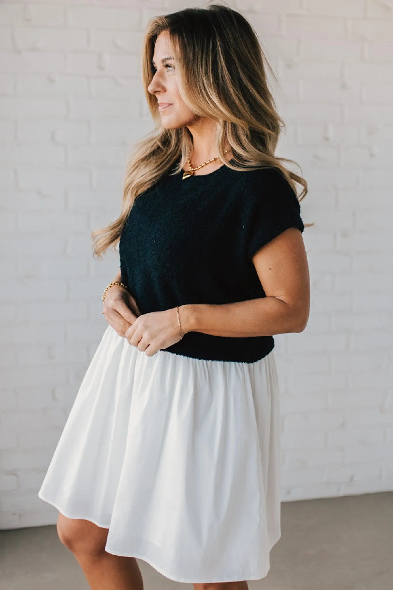 Two Tone Babydoll Dress