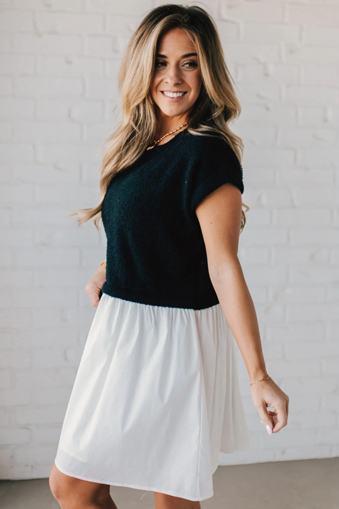 Two Tone Babydoll Dress