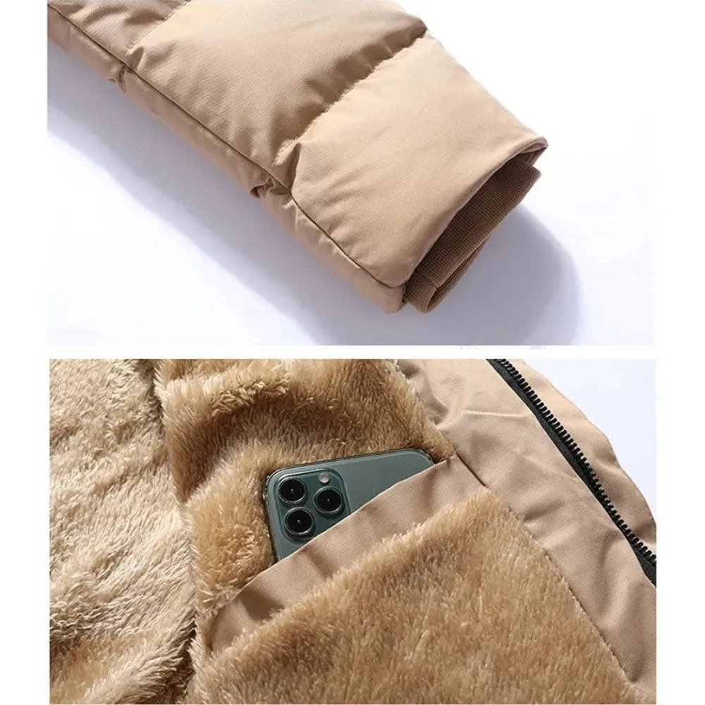 Winter Men's Hooded Long Jacket