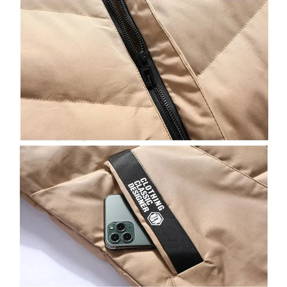 Winter Men's Hooded Long Jacket