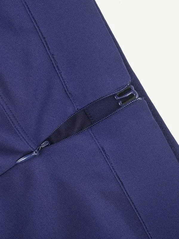 Women Straight Leg Pants with Built-In Shapewear Shorts