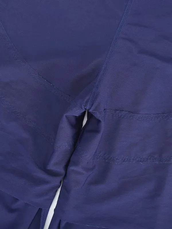 Women Straight Leg Pants with Built-In Shapewear Shorts