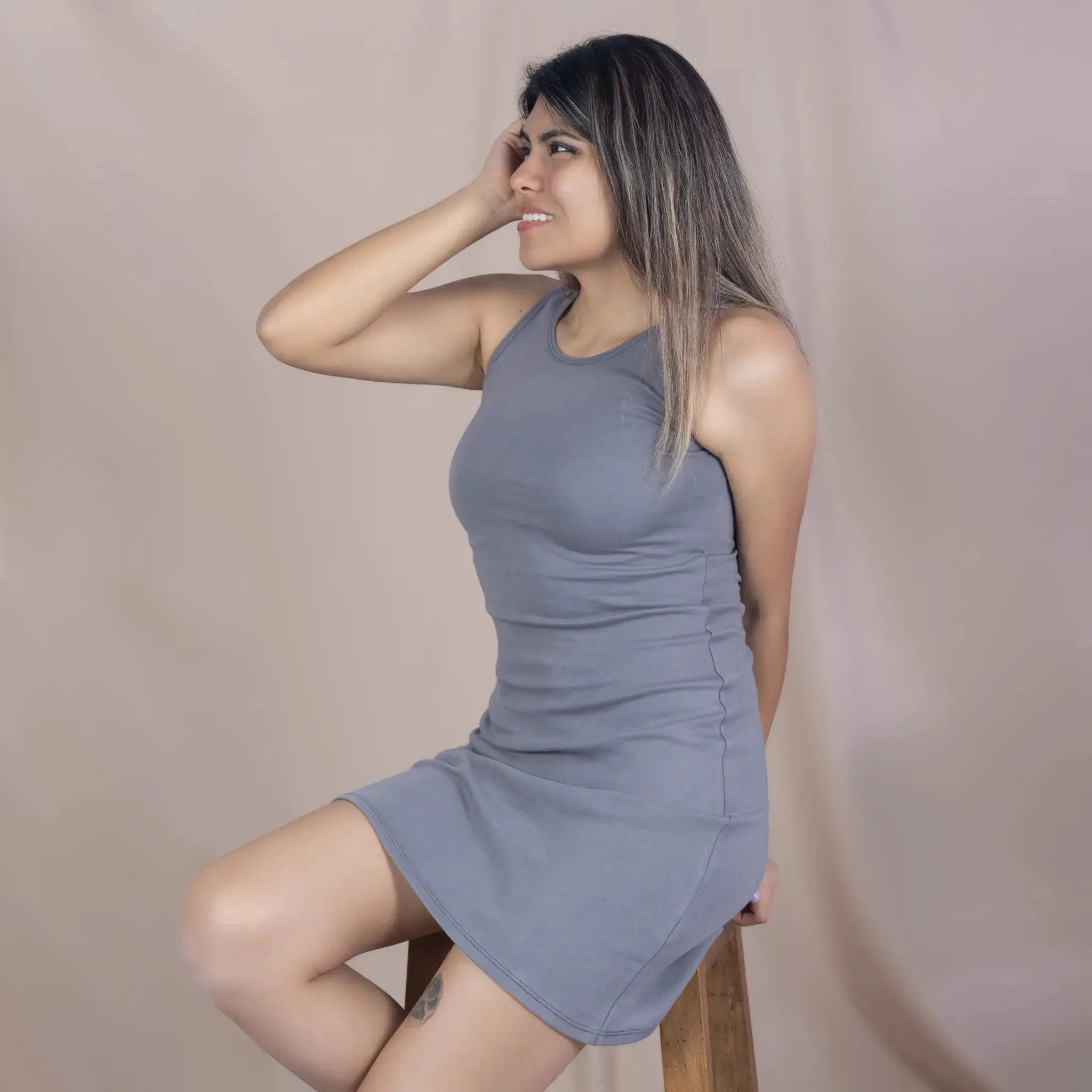 Women's Organic Pima Cotton Tank Dress