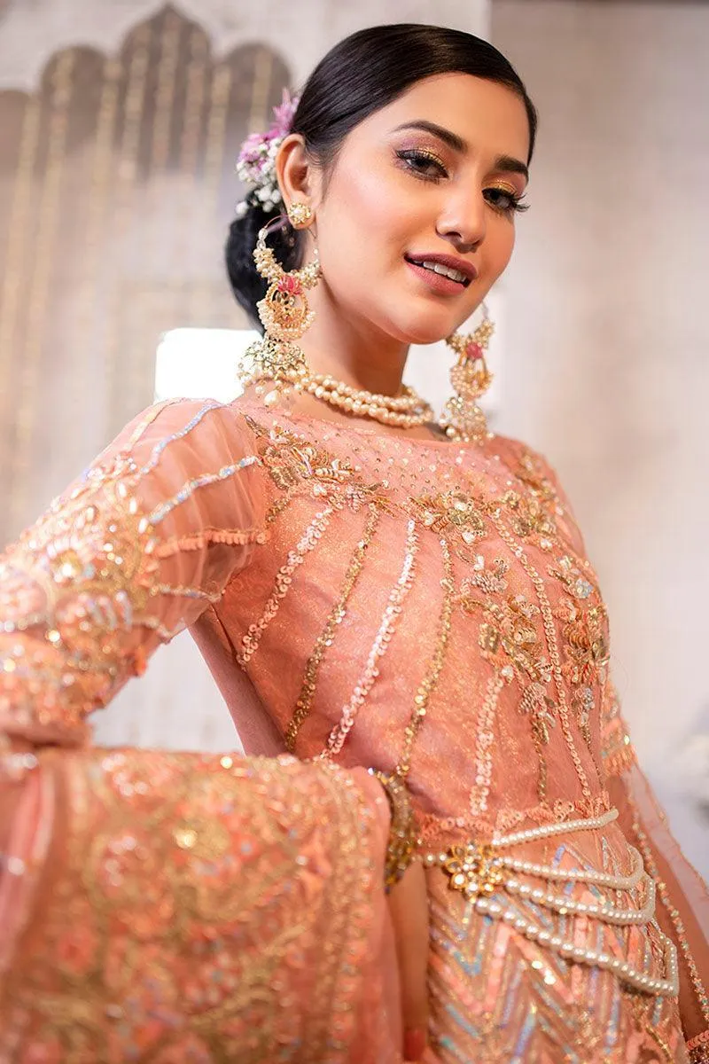 Zahra Ahmad - PEACH GULSHAN - Peach - Multi - 2 Piece