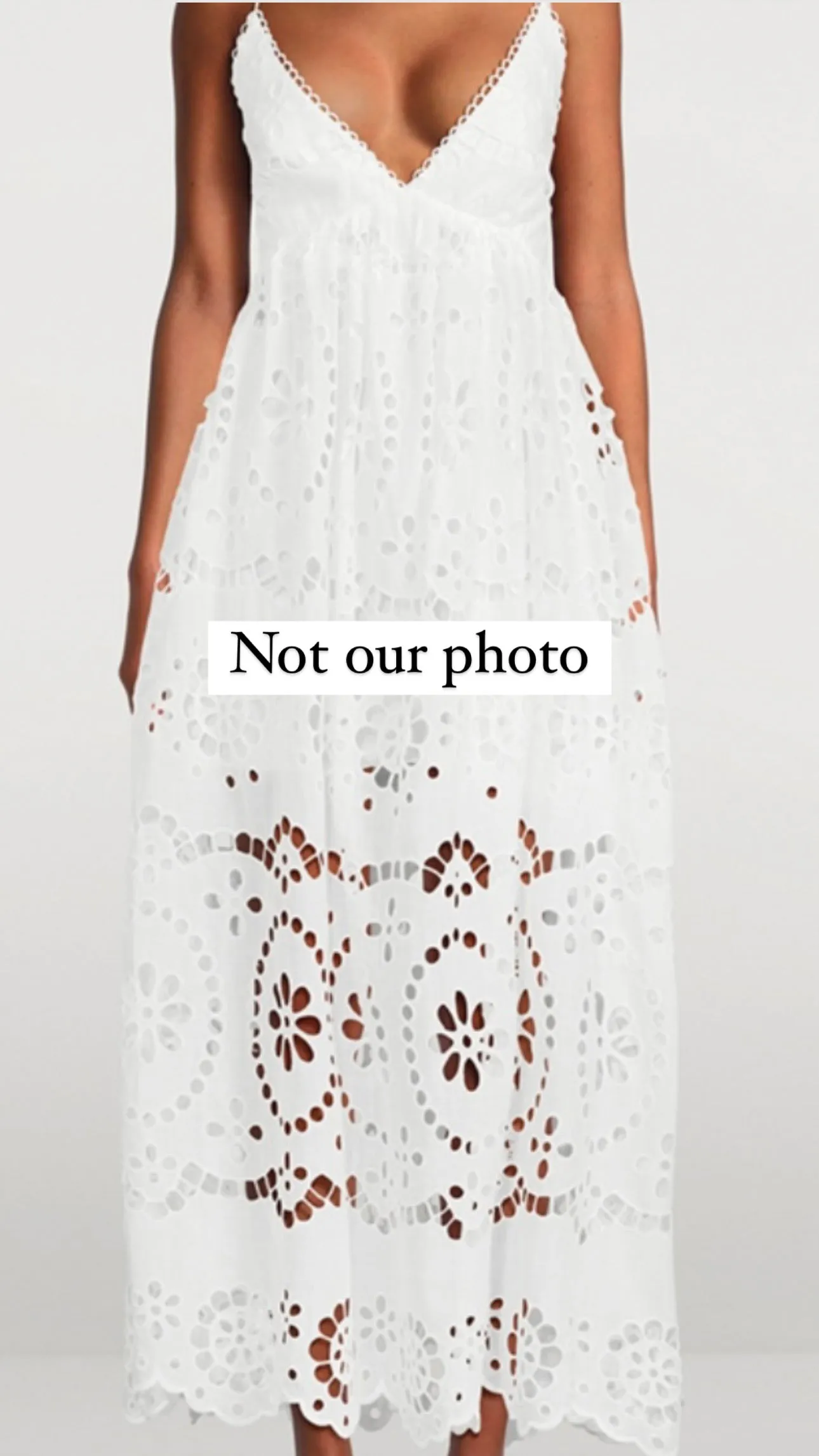 Zimmerman Lexi Embroidered Slip Dress Size S