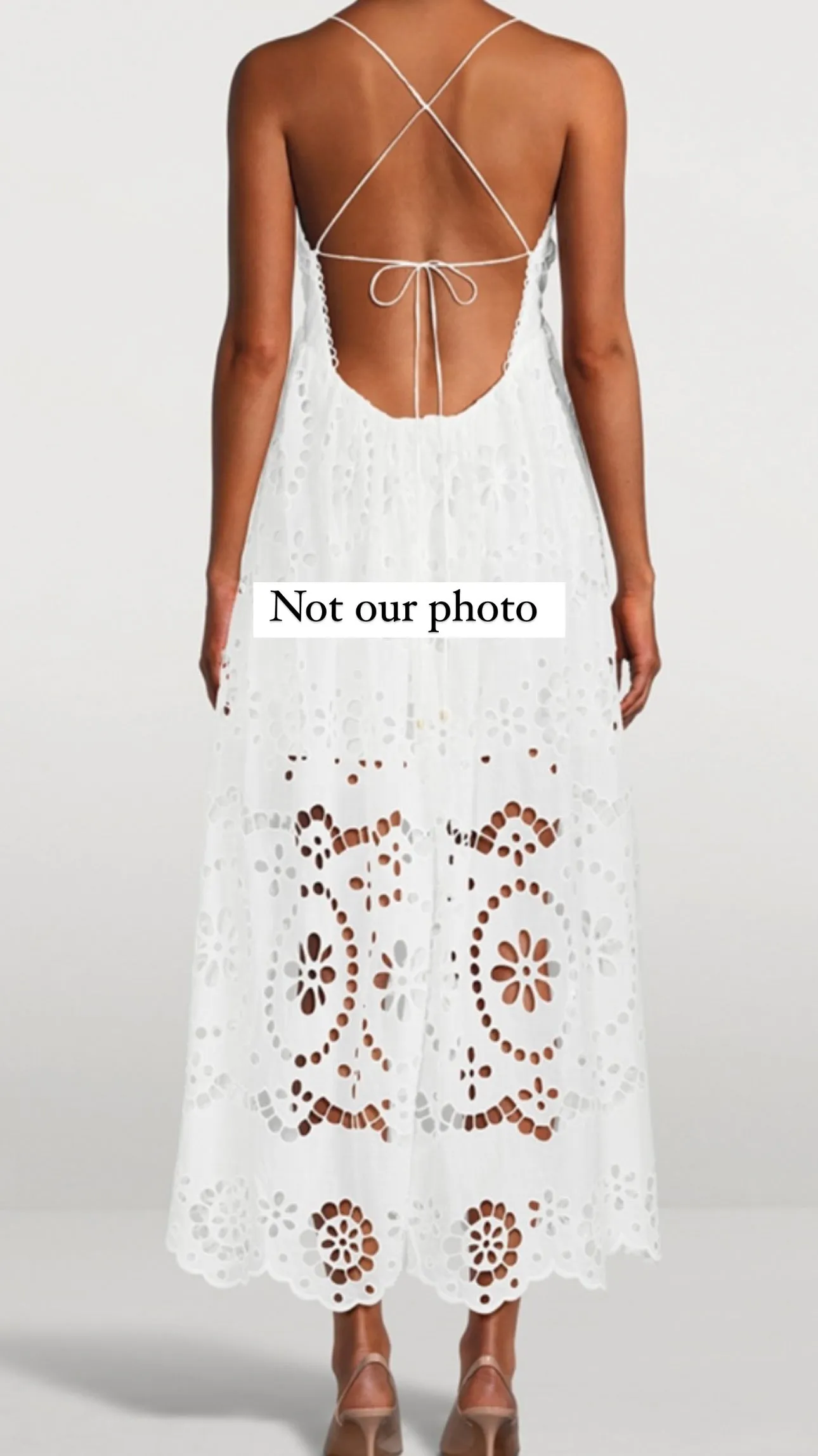 Zimmerman Lexi Embroidered Slip Dress Size S