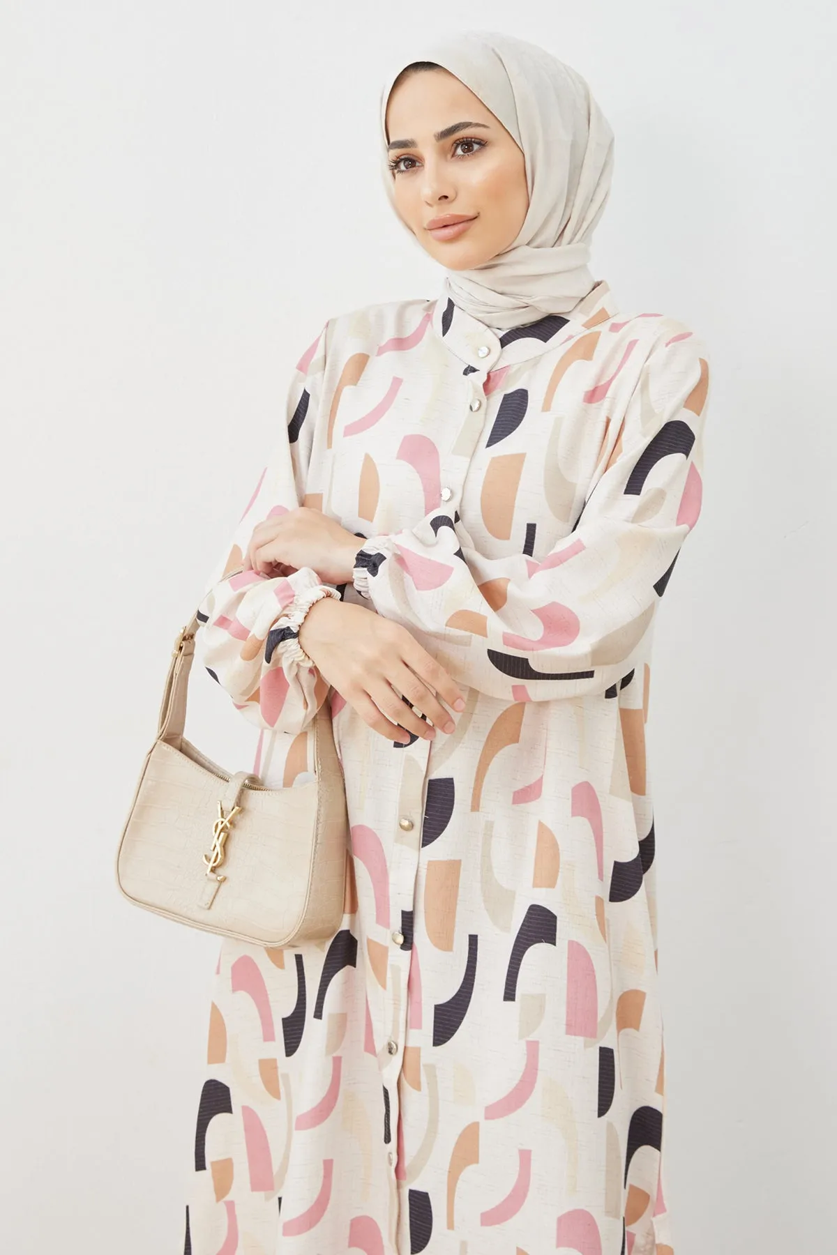 ZRF Women Patterned Tunic Pants Set - Camel - Miramar